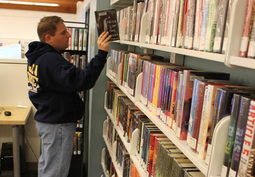 DSS student working at the Fullerton College Library