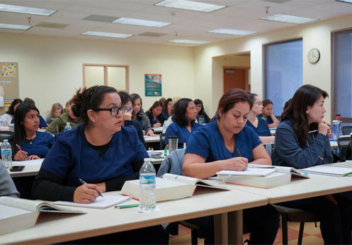 A medical assistant class.