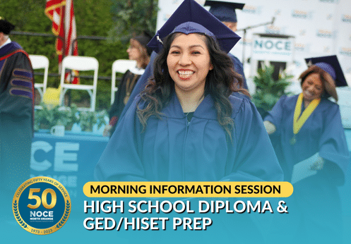 April 2, 2024 Morning High School Diploma & GED/HiSET Prep Information Session