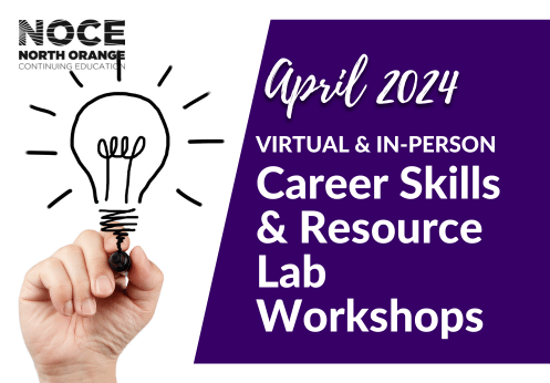 Analysis/solution mindset April 2024 virtual and in person Career Skills and Resource Lab workshops