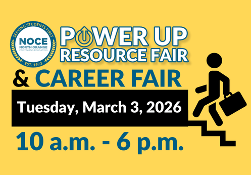 Power Up Resource and Career Fair, on Tuesday, March 3, 2026. The event starts at 10 a.m. and ends at 6 p.m.