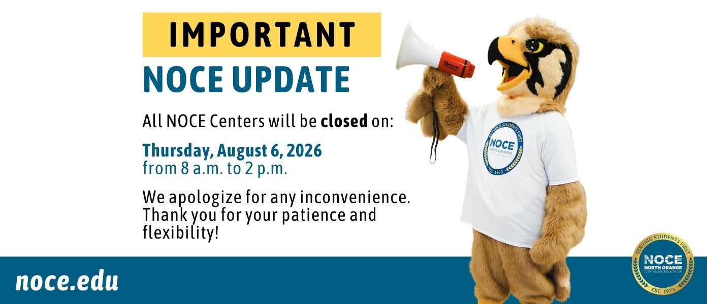 Slider Image 2for Important NOCE Update: